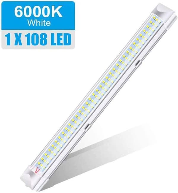 108 SMD LED-stripe - 2200LM - 12V - Vanntett - Aluminium