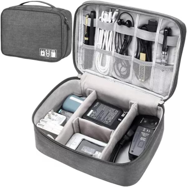 Cable Storage Bag - Organizer Bag / Toiletry Bag for Cables & Electronics
