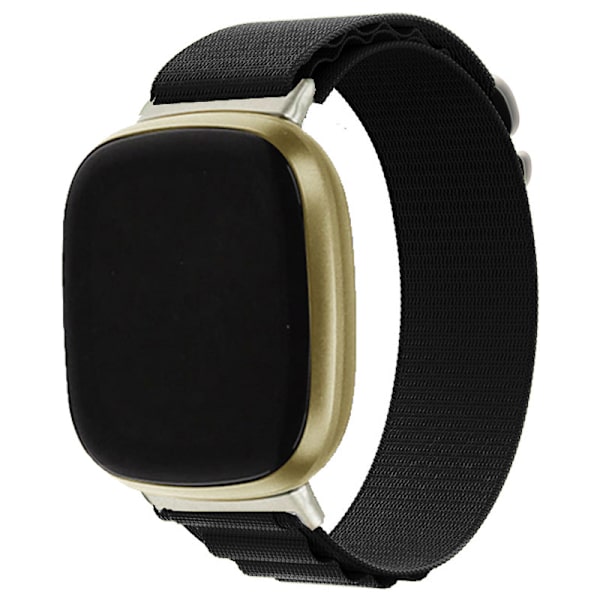 Kellon ranneke nailonia musta Fitbit Versa 3