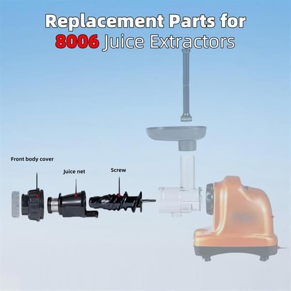 Reservedeler til sitruspresser kompatible med Omegae 8006 8005 8004 8003 NC800HDR, NC900HDC Masticating Juice Screen