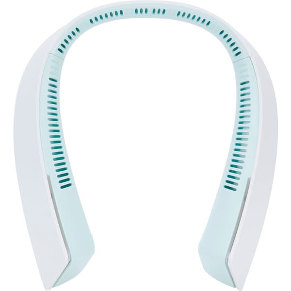 Bladeless ventilator, der fastgøres om halsen. Bærbar USB-ventilator med høj kapacitet - Mini sportsventilator (lyseblå)