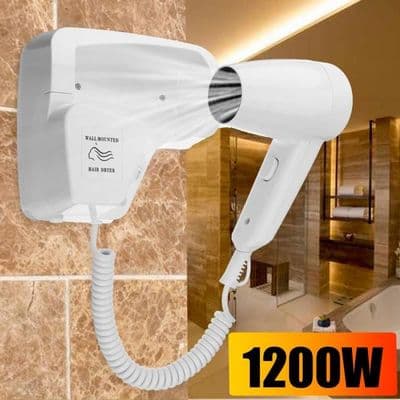 220V 1200W Hårtork, Fläkttork, Väggmonterad Klädtork för Badrum