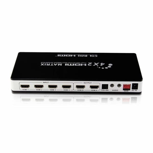 HDMI Matrix 4x2 Switch/Splitter UHD 4K2K 3D with EDID function