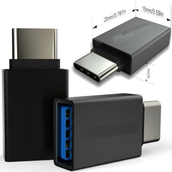 OTG Type C -sovitin, USB-C-liitin, Type C uros - USB-A 2.1 naaras