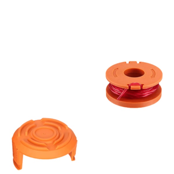 6-pack replacement spools with trimmer line for Worx WA0010 grass trimmer Orange