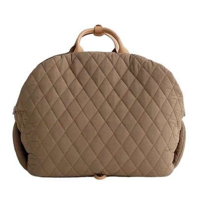 Bæretaske - Autostol - Khaki - Til små hunde - 3 til 4 kg - Mål 44x34x22 cm