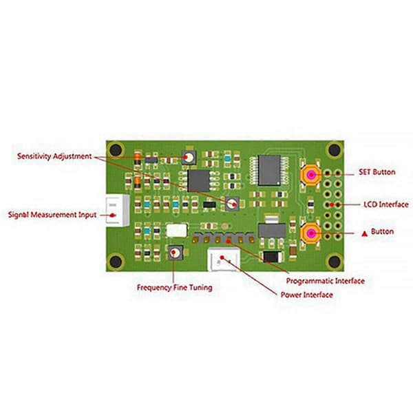1MHz-1.2GHz Frekvenstæller Tester PLJ-0802-E Digital LCD Skærm Display Meter til Ham Radio DC 9