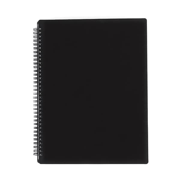 A4-nodebogmappe Sort 40-pak Black