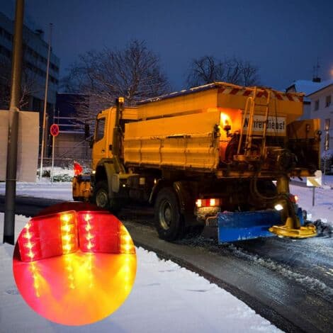 2 stk. 12V LED Baglygter, Multifunktionelle Baglygter til Traktor Lastbil Trailer