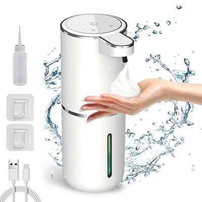 JORMFTTE Automatisk Sæbedispenser - 380 ml - Berøringsfri Infrarød Sensor - USB Genopladelig