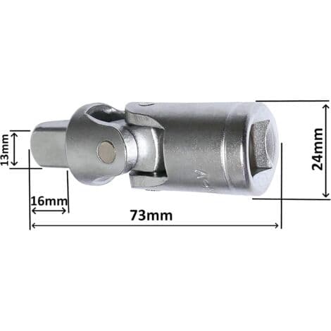 1/2\" Universalled til skraldenøgletoppe retvinklet adapter - C2180