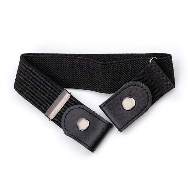 Elastiskt skärp utan spänne (one size) Svart Black 2-pack 2-pack