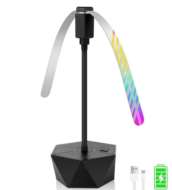Genopladelig USB Flueafviser Ventilator - Sammenfoldelig - Lydløs - 360° Justerbar