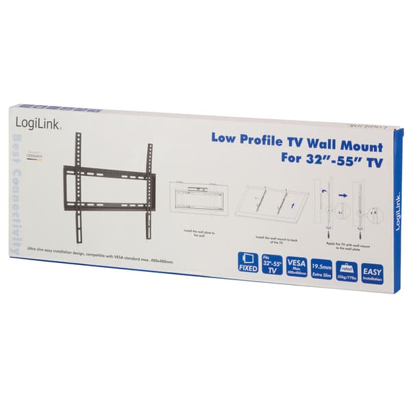 Väggfäste TV 32-55\" Fast. Extra slim. 19,5mm