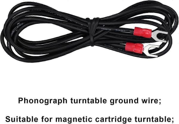 6ft Audio Jordledning til Pladespillersystemer, Phonograph Jordingskabel