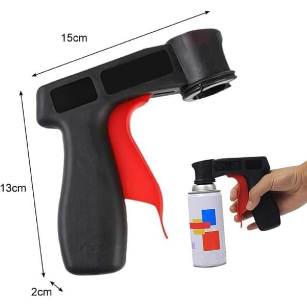 Spraymalinghåndtak, spraymalingpistolholder, sprøyteadapter for malingsboks