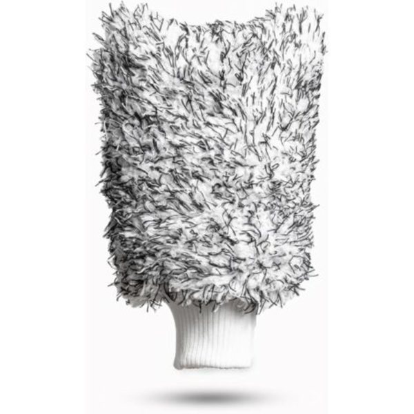 Set med 3 svarta mikrofiber biltvättshandskar