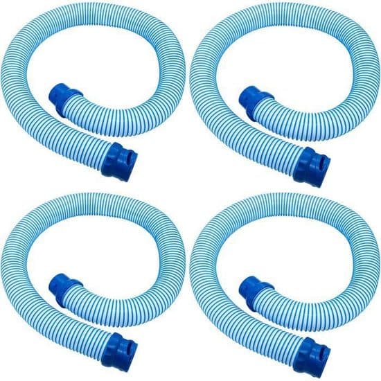 Zodiac MX6 MX8 Sæt med 4 Twist Lock Slangedele, 4 x 1m, til Hydrauliske Poolrensningsrobotter, Blå