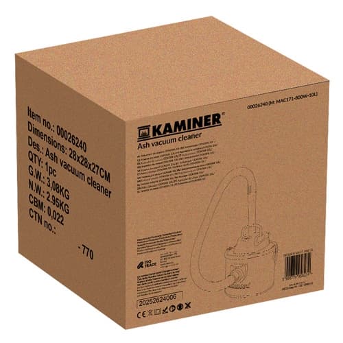 Askestøvsuger / Askesuger - 10L