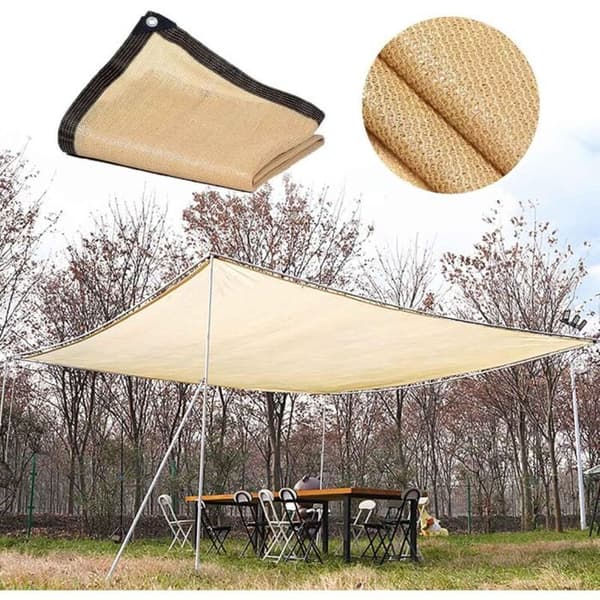 4x4m solsegel, 90% UV-skydd för trädgård och pool