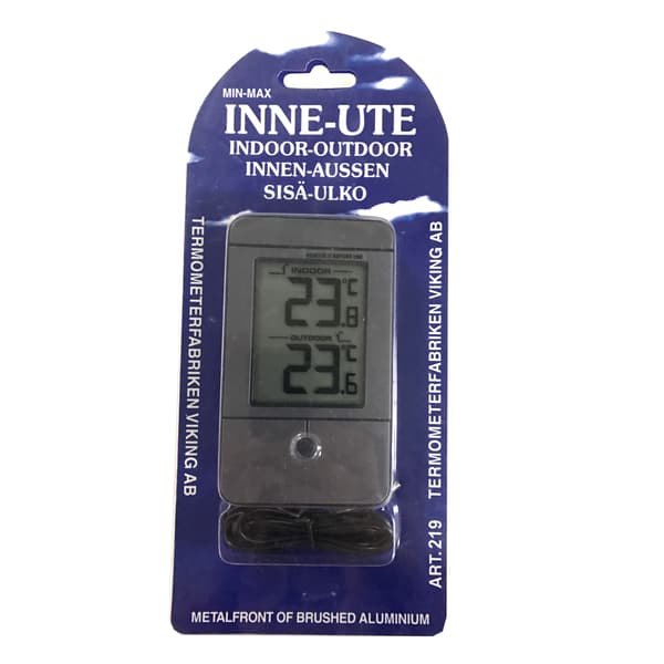 Termometer inne og ute digital