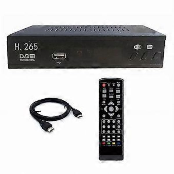 Digital TV Tuner USB Set Top Box til DVB-T2 HEVC 265 1080P HD Decoder Terrestrisk Receiver Adapter