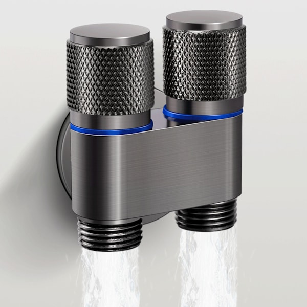 Pressure-boosting Toilet Sprayer with Stand & Two Modes Silver Silver