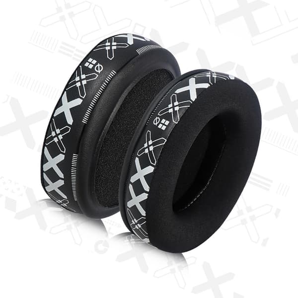 Replacement Ear Pads for HyperX Cloud 2 - Breathable Ice Silk Ear Cushions (White Print)
