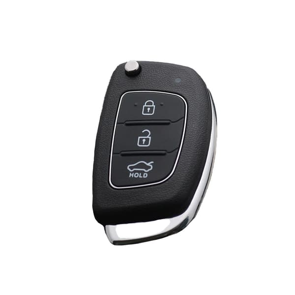 Car Key Shell - 3 Buttons Trunk Middle Groove - Compatible with Hyundai and Kia Models