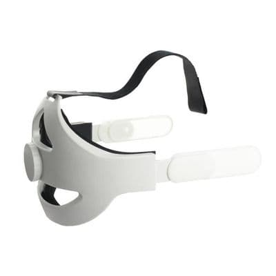 Justerbar hodestropp for Oculus Quest 2, forbedret styrkestøttebånd, hvit