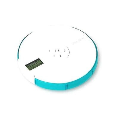 Automatisk pilledispenser med 7-dages elektronisk medicinorganisator (grøn)