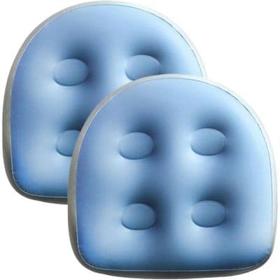 Uppblåsbar spastol, set om 2 - Robust PVC - Integrerat ryggstöd - 47x37x15 cm