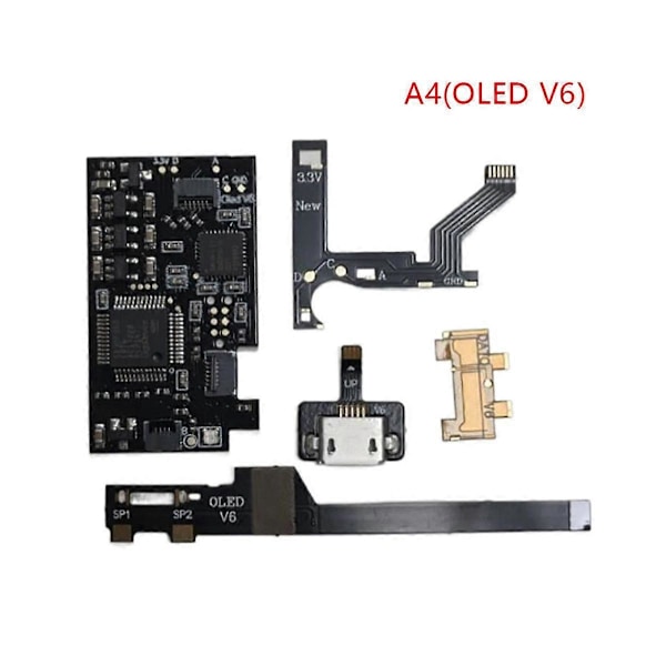 Helt nyt 1 sæt opgraderbart flash-hukommelse til NS Oled/Lite/Core/OLED V6 Core Chip Rp2040 spilkonsol tilbehør B