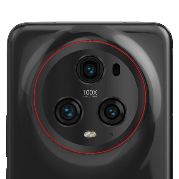 Kameralinse til Honor Magic 5 Pro Kompatibel del, Sort