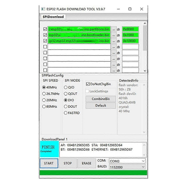 ESP32 Dual-Channel MOS Switch Modul DC5-60V On-Board ESP32-32E WiFi og BLE Modul