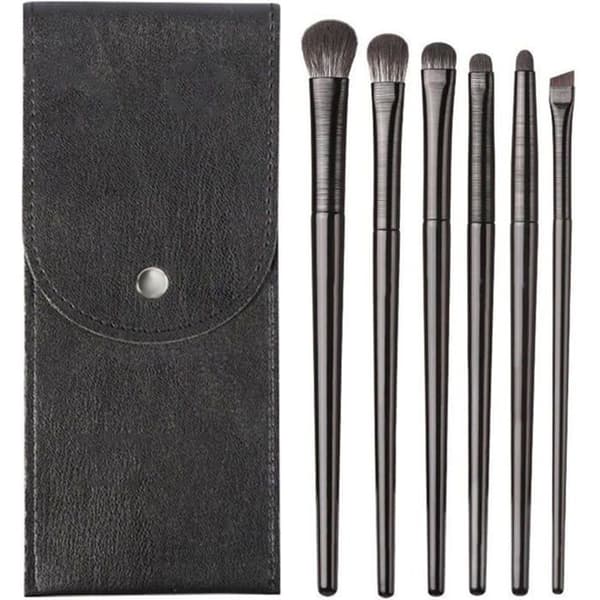 Sæt med øjenmakeupbørster, vinklede børster, præcisionsværktøjer til blending, definering, skygge og konturering.