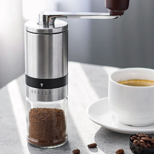 K4 Manual Coffee Grinder - Stainless Steel & Ceramic