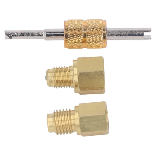 1/2 ACME til 1/4 SAE Kjølemiddeltank Adapter Fittings - Kobber