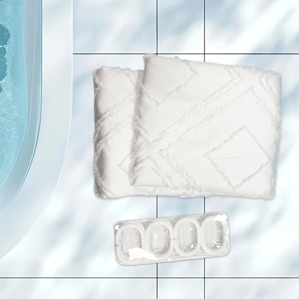 Dusjforheng vanntett baderomsdusjforheng Hvit M White
