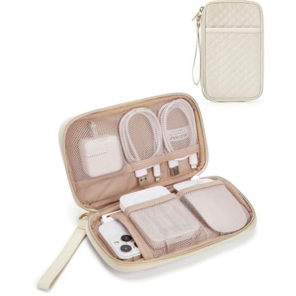 Bærbar elektroniktaske Beige