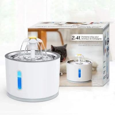Vannfontene - Uten navn - 2.4L - Rustfritt stål - Automatisk avslåing - Utskiftbart filter