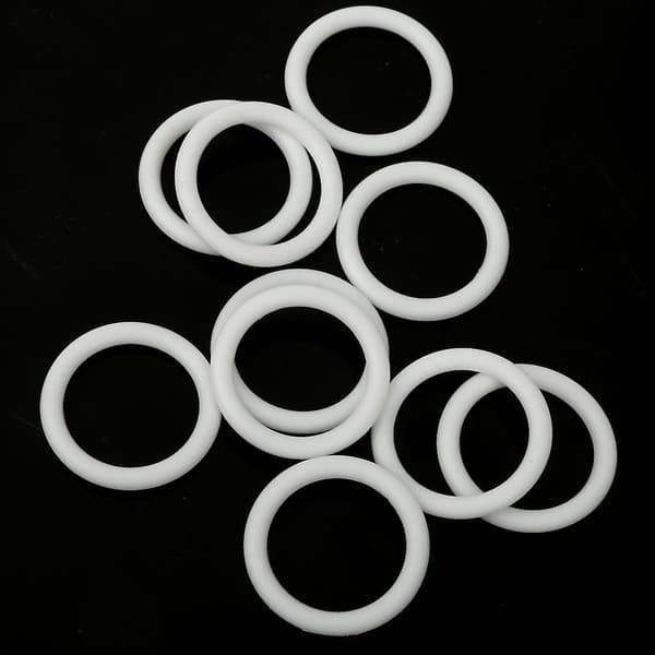 20 stycken Silikon Napphållare Adapter O-ring Dummy Ring Vit