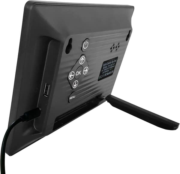 tum LCD Digital Klocka Stor Display Väckarklocka Väggklocka Elektronisk Kalender Väckarklocka (Svart)
