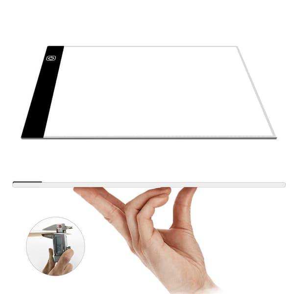LED Tegnebrett A4 med 3-trinns dimmer