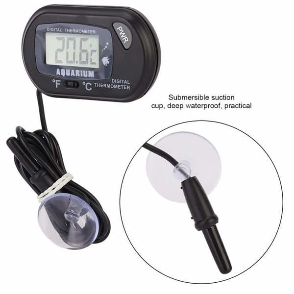 LCD digitalt termometer - Høy nøyaktighet - Rekkevidde -50 til 70 ℃ - Sugekopp inkludert