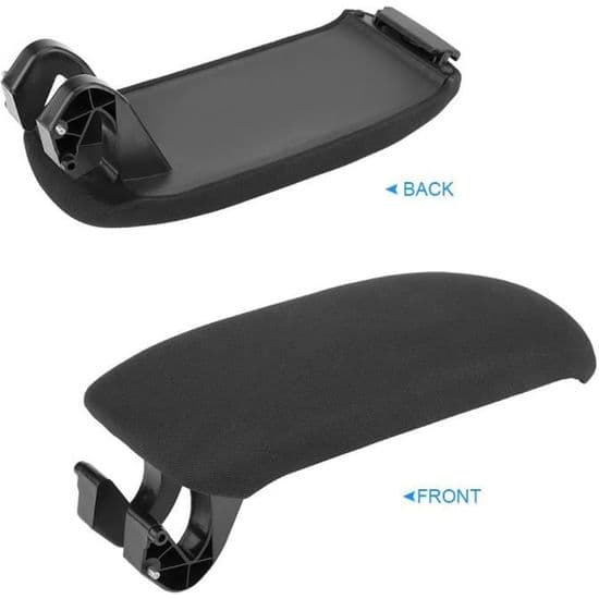 Svart stoff midtkonsoll armlensdeksel for Audi A3 8P / A5 2003-2013 8P0864245P-HEN