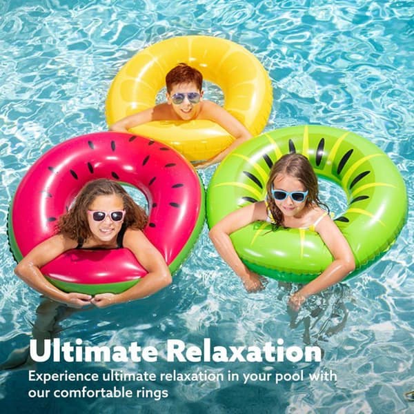 Uppblåsbara poolflottar med glitter, 80 cm (3-pack), poolflottar