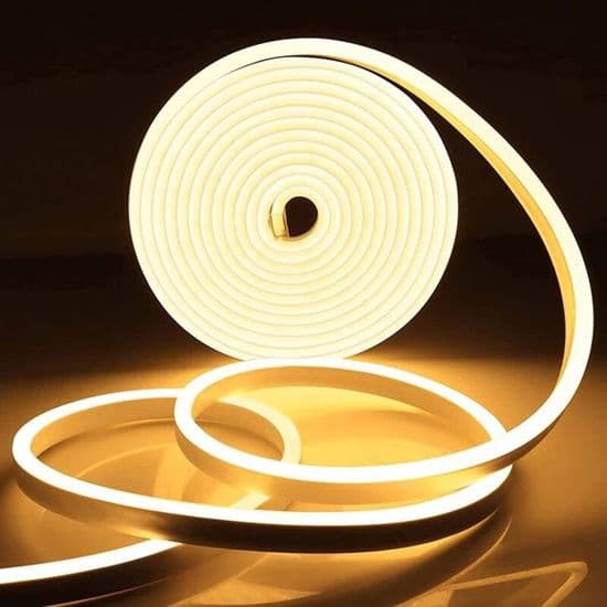 LED neonlist - 5m - 3000K Varmvit - IP65 vattentät