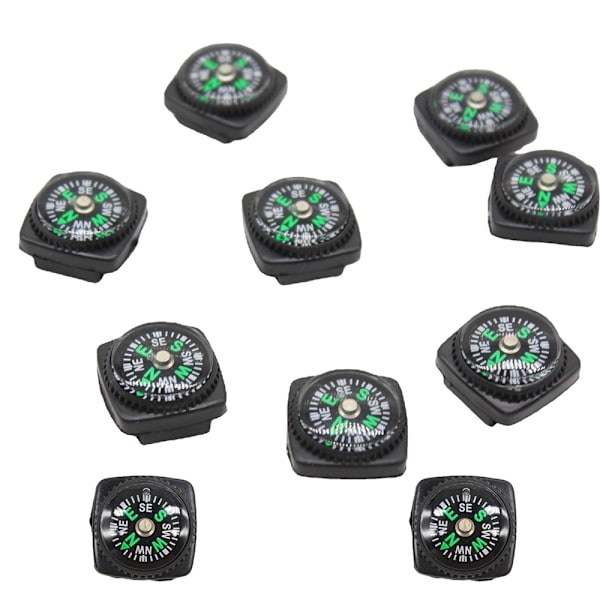 10-Pack Mini Keychain Compasses - Portable Navigation Tool for Outdoor Adventures