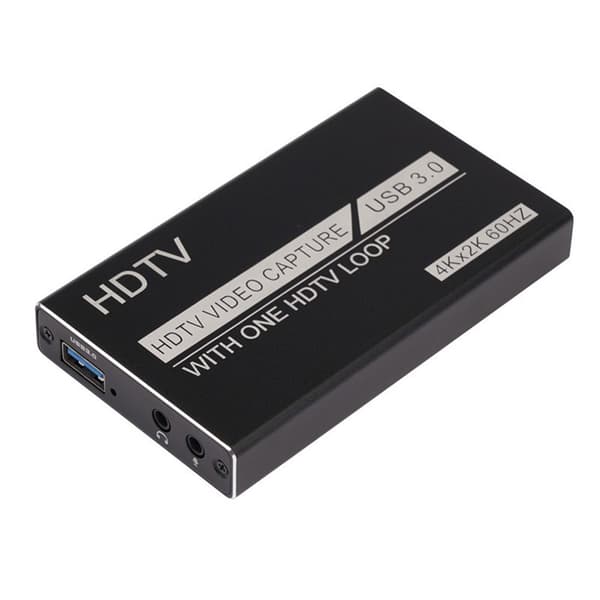 USB3.0 Videoopptakskort 4K HDMI Spill Live Streaming 60FPS Støtter YUY2 Kompatibel med Windows, MacOS, Linux